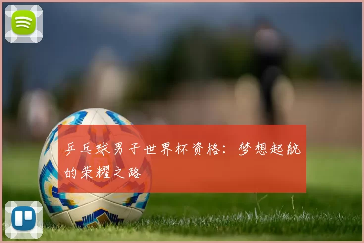 乒乓球男子世界杯资格：梦想起航的荣耀之路