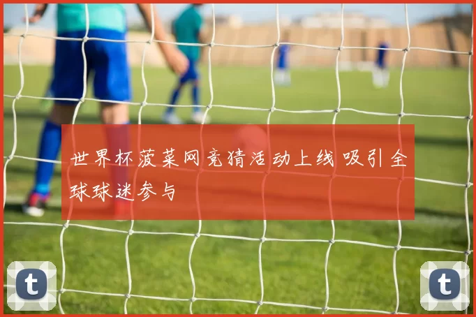 世界杯菠菜网竞猜活动上线 吸引全球球迷参与